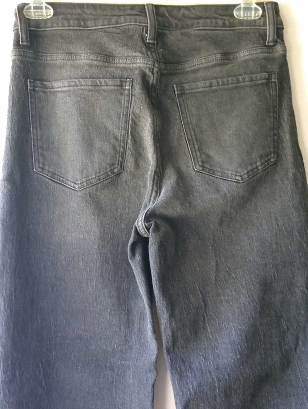Quince Black Washed Out Denim Wide Leg Jeans Size 30 - Picture 6 of 8